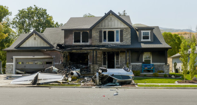 Plane into House