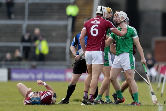 Tempers flare during the match