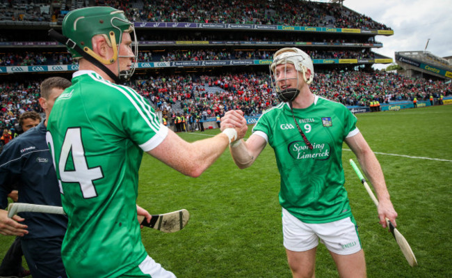 William O&rsquo;Donoghue and Cian Lynch celebrate