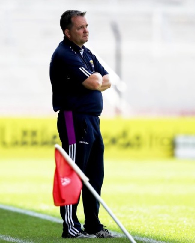 Davy Fitzgerald dejected late in the game