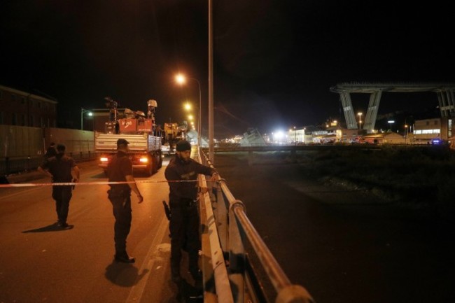 ITALY-GENOA-BRIDGE COLLAPSE