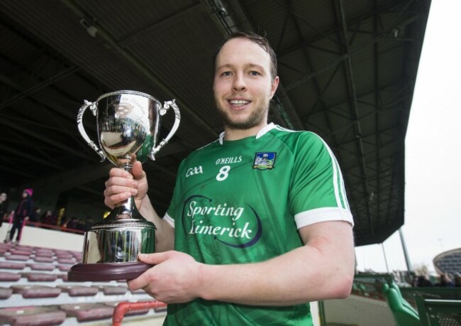 Paul Browne lifts the cup