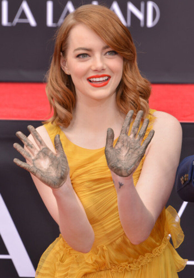 Ryan Gosling and Emma Stone Hand and Footprint Ceremony - Los Angeles