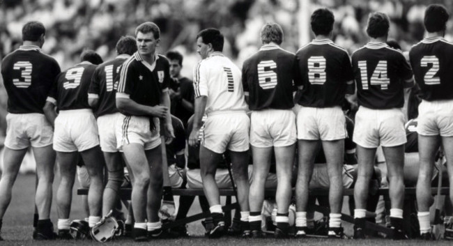 Peter Finnerty and the Galway team 1987