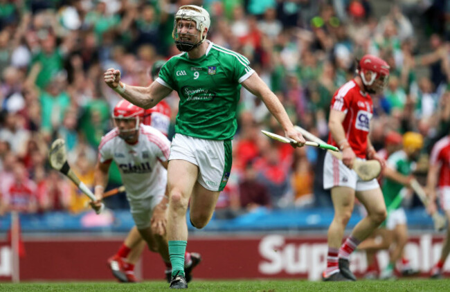 Cian Lynch celebrates scoring a goal