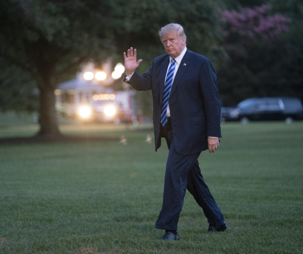 DC: United States President Donald J. Trump returns to the White House