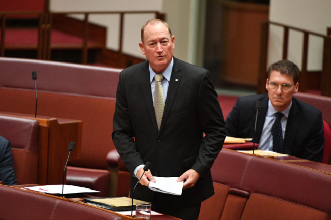 FRASER ANNING IMMIGRATION MOTION