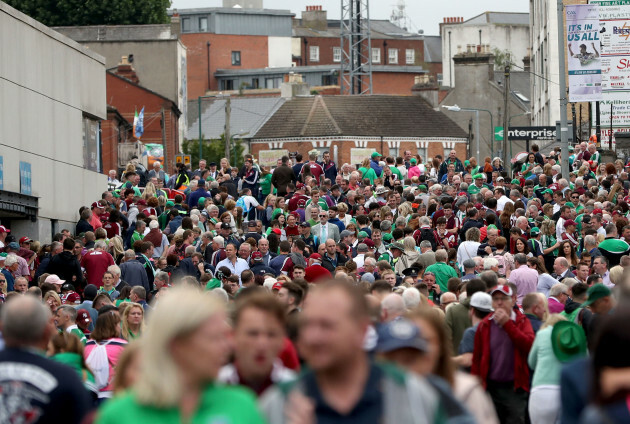 Fans arrive for the game