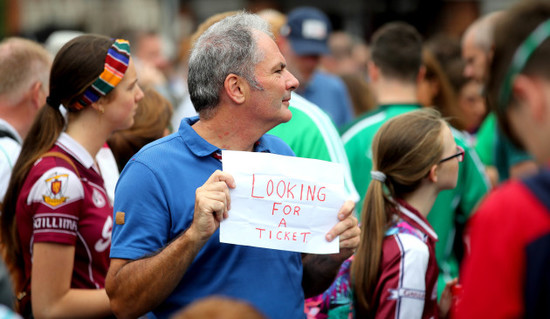 A fan searching for tickets