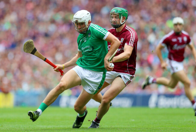 Aaron Gillane with Daithi Burke