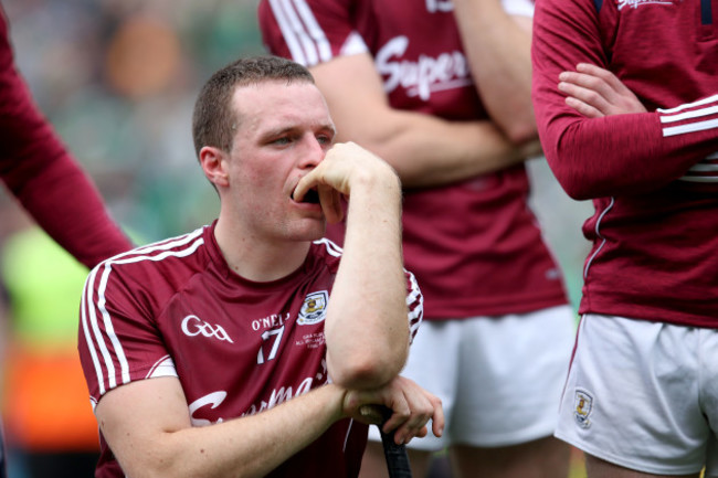 Paul Killeen dejected at the end of the game