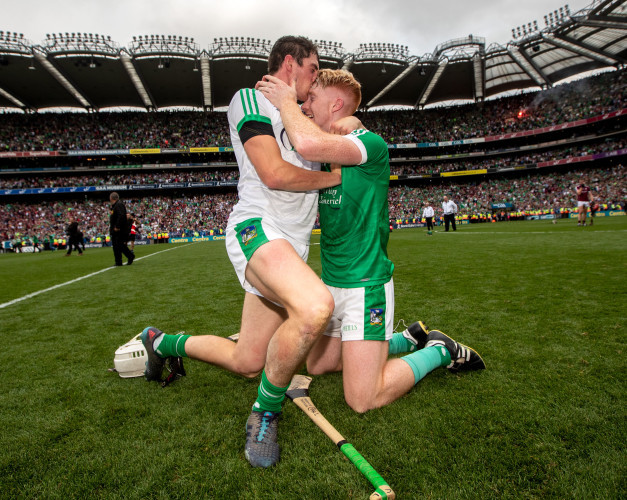 Nickie Quaid and Cian Lynch celebrates at the final whistle