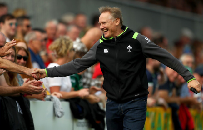 Joe Schmidt acknowledges the fans