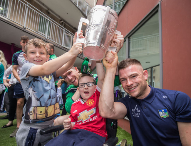 Nathan and Alan Flynn with Barry Hennessy