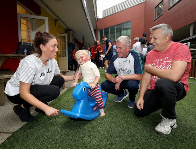 John Kiely with Lisa, Phillip and Alan Dunne