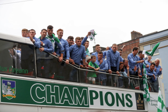 The Limerick bus makes it's way through Limerick City