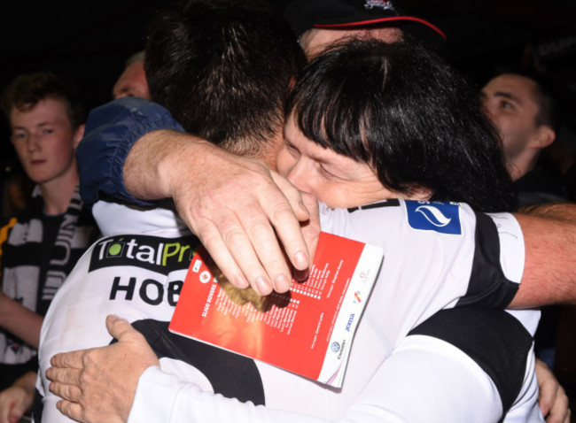 Patrick Hoban and his mother Sue at full time