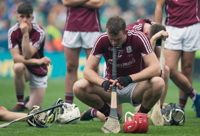 Jonathan Glynn dejected at the end of the game