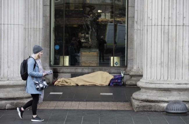 File Photo SVP is calling on the Government to declare a national emergency over the homeless . End.