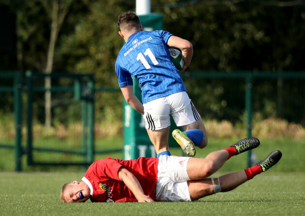 Josh Pyper on his way to scoring a try