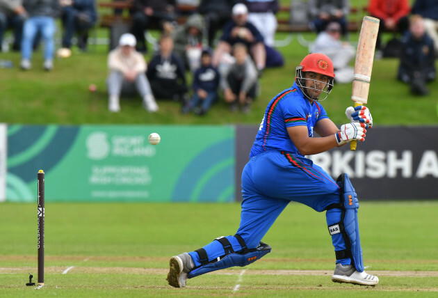 Hazratullah Zazai on his way to scoring 82