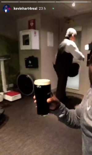 Kevin Hart Went For A Late Night Run Around Dublin After