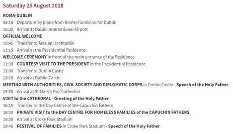 pope itinerary 1