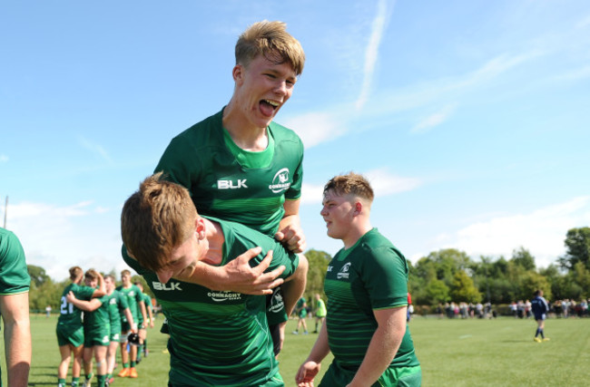 Connacht celebrate after the game