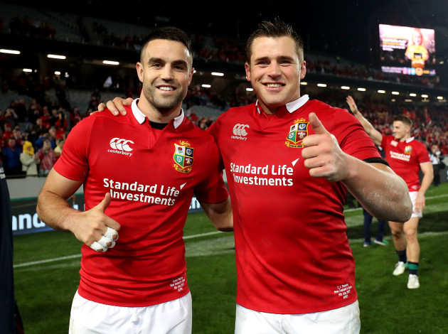 Conor Murray and CJ Stander after the game