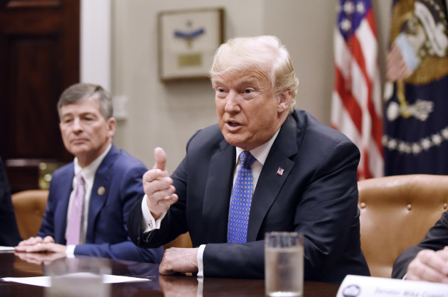 U.S. President Trump holds a roundtable discussion to discuss the Foreign Investment Risk Review Modernization Act (FIRRMA)- DC