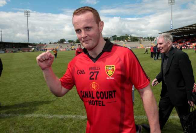 Benny Coulter celebrates after the game