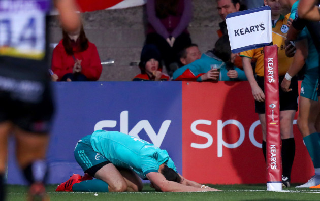Darren Sweetnam reacts after a missed chance