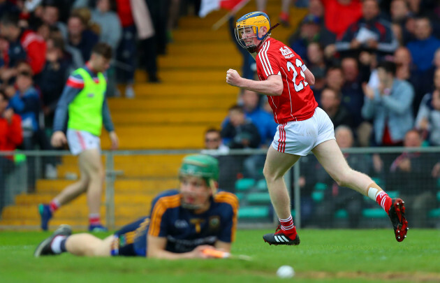 Conor Cahalane celebrates scoring a goal