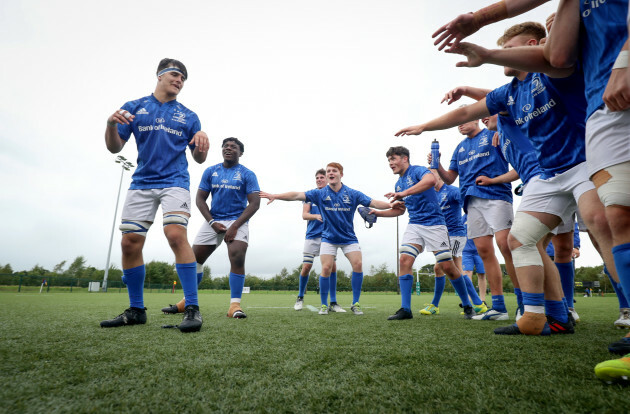 Jack Barry celebrates after the game