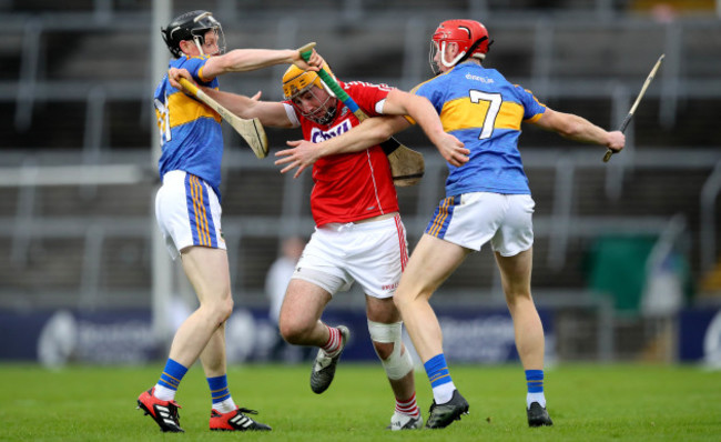 Declan Dalton with Jerome Cahill and Dillon Quirke