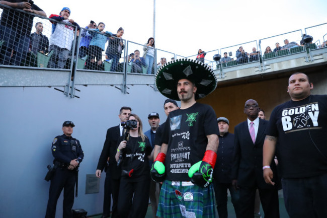 Gary O'Sullivan ahead of the fight