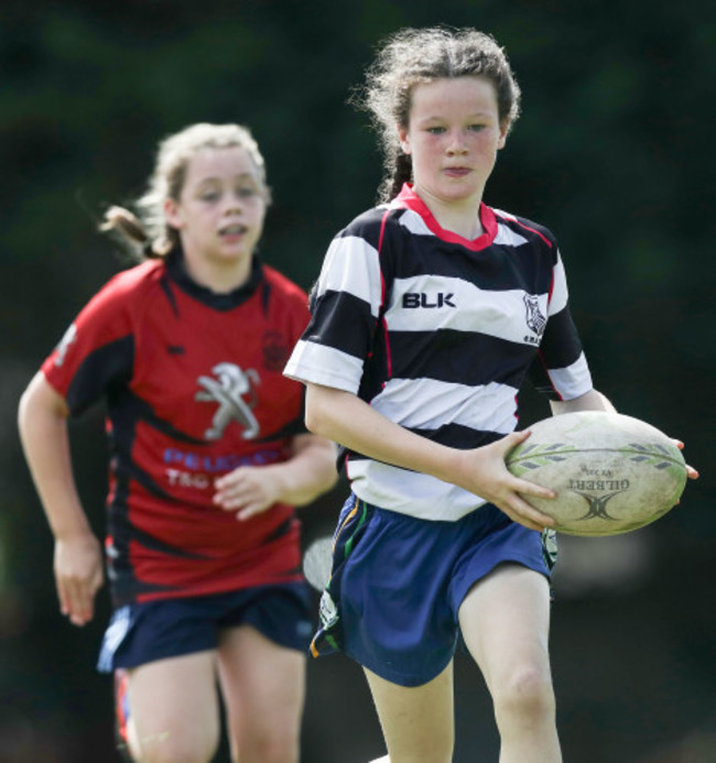 Action from today's Give It A Try Event at St. Mary's RFC in Dublin