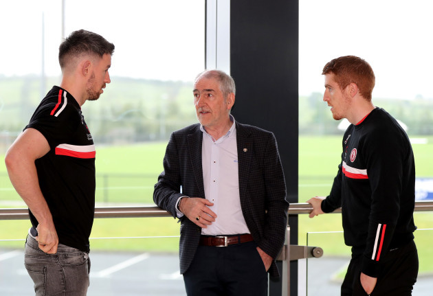 Mattie Donnelly, Mickey Harte and Peter Harte