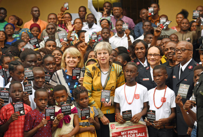 Theresa May trip to Africa