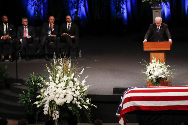 AZ: North Phoenix Baptist Church for a memorial service for Sen. John McCain