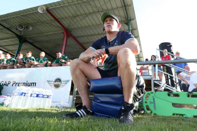 Connacht's assistant coach Johnny O'Connor looks on