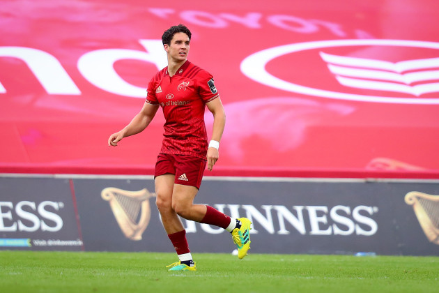 Joey Carbery makes his first appearance for Munster