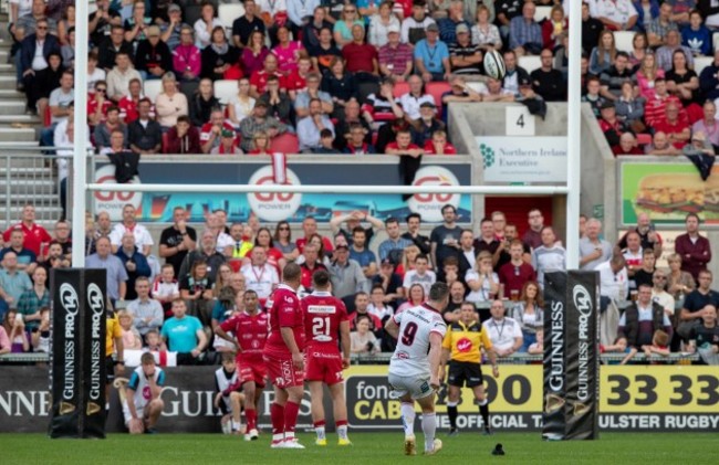 John Cooney kicks the winning score