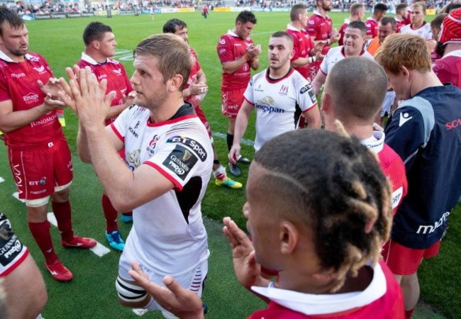 Chris Henry applauds fans