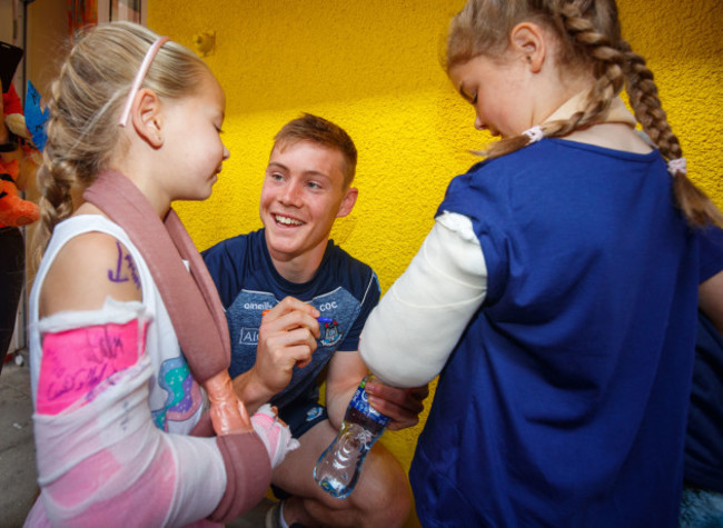 Con O'Callaghan with Sophie Lawlor and Lucy Silke