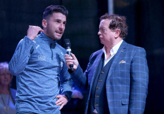 Bernard Brogan with Marty Morrissey