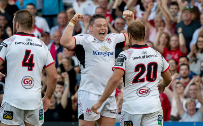 Ross Kane celebrates the final whistle