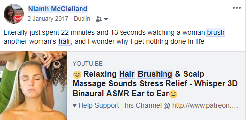 asmr hairbrushing