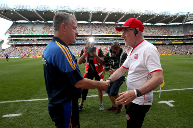 Kevin McStay and Mickey Harte