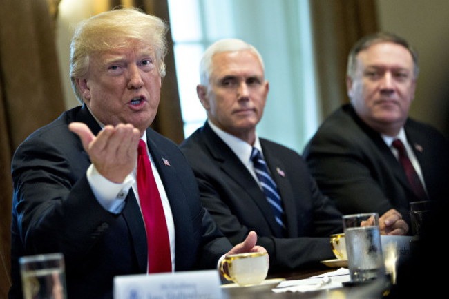 President Trump Hosts NATO's Secretary General Jens Stoltenberg At The White House